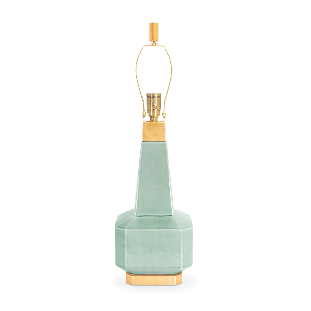 Blythe Table Lamp Green (Base/Harp/Finial) - Couture Lamps