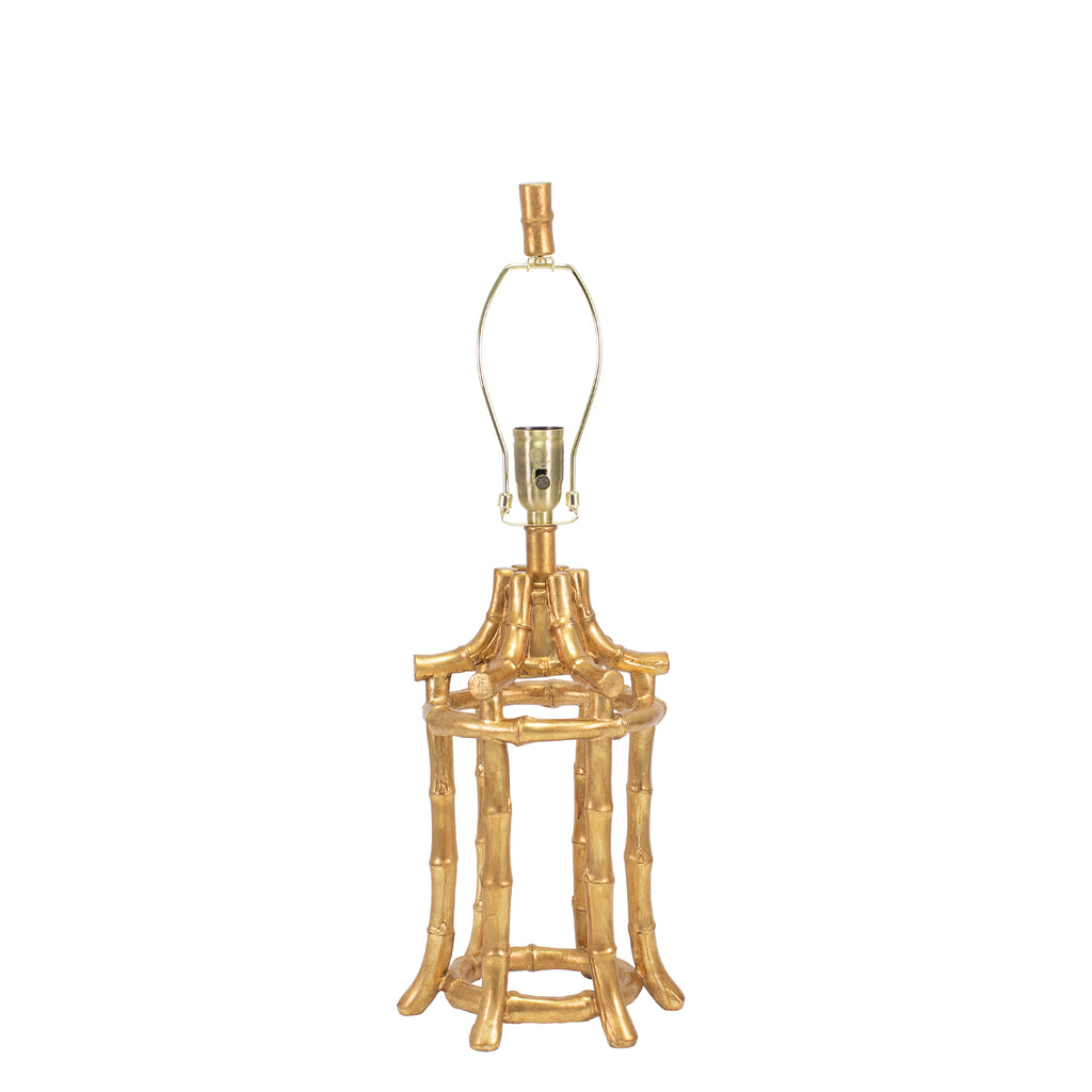 Bamboo Table Lamp, Gold - Couture Lamps