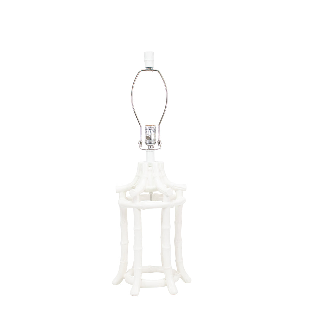 Bamboo Table Lamp, White (Couture X Society Society Signatures) - Couture Lamps