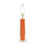 Blair Table Lamp Base, Orange/Gold - Couture Lamps