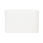 14" x 9" x 9" Rounded Rectangular Hardback White Casual Linen Shade - Couture Lamps