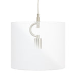 Brushed Silver Pendant Kit with Canopy - Couture Lamps